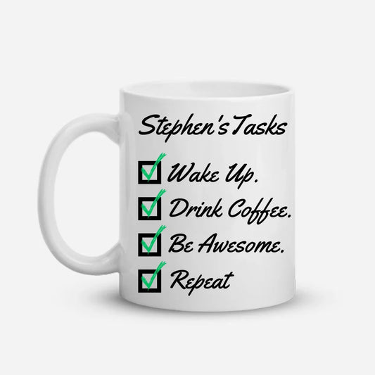 Daily Tasks - Personalized Mug