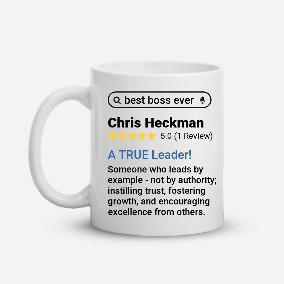 For The Boss - Search For Best Boss Ever - Personalized Mug