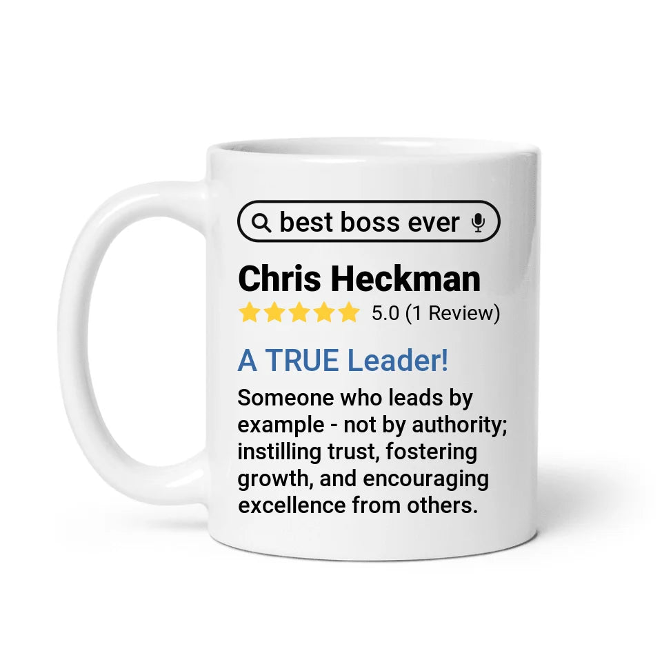 For The Boss - Search For Best Boss Ever - Personalized Mug
