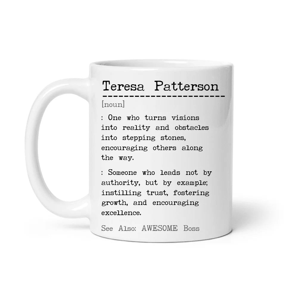 For The Boss - Awesome Boss Defined - Personalized Mug