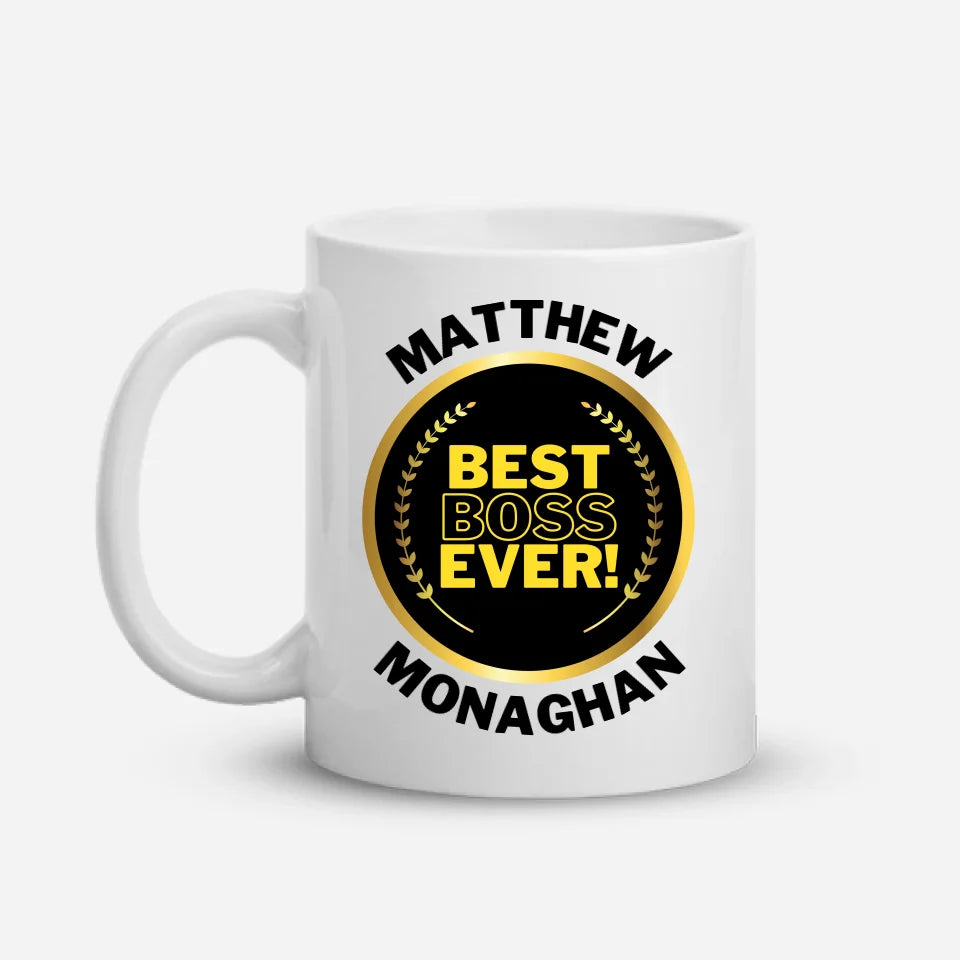 For The Boss - Best Boss Ever Award - Personalized Mug
