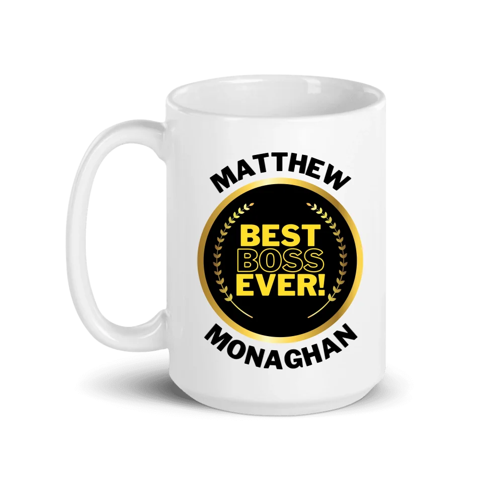 For The Boss - Best Boss Ever Award - Personalized Mug