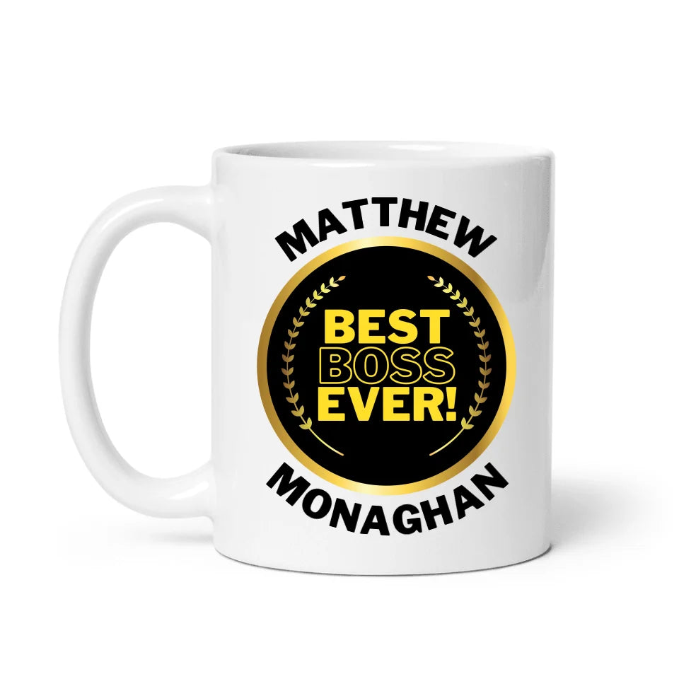 For The Boss - Best Boss Ever Award - Personalized Mug