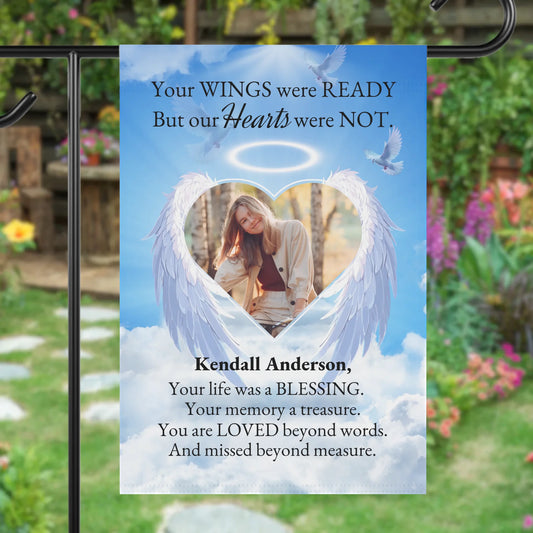 Wings Were Ready Memorial Garden Flag