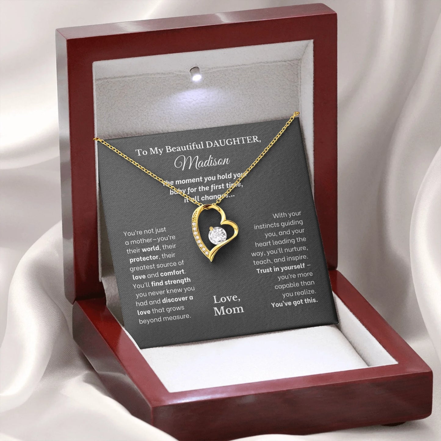 Forever Love Wooden Box Gold 2