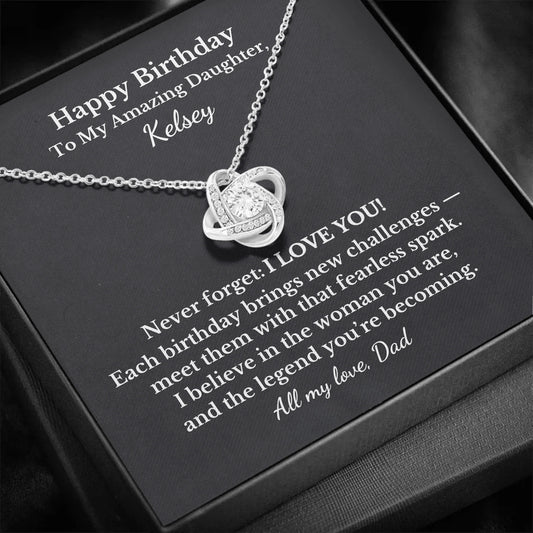 Fearless Spark Necklace With Personalized Message Card