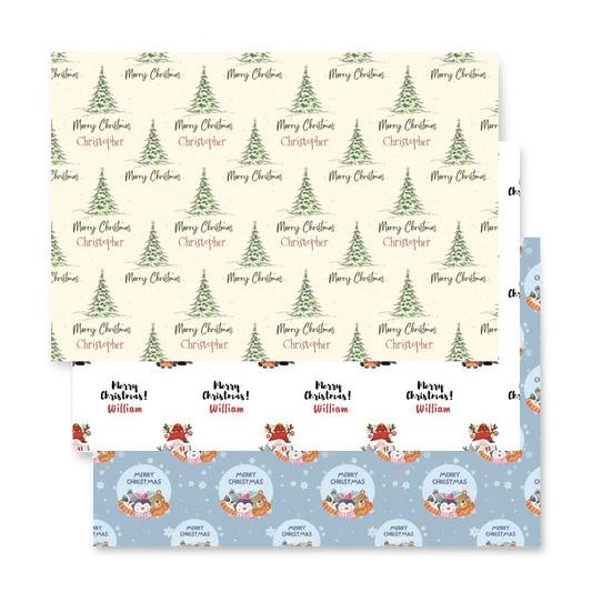 Premium Personalized Assorted Christmas Paper