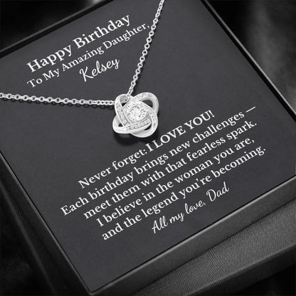 Fearless Spark Necklace With Personalized Message Card