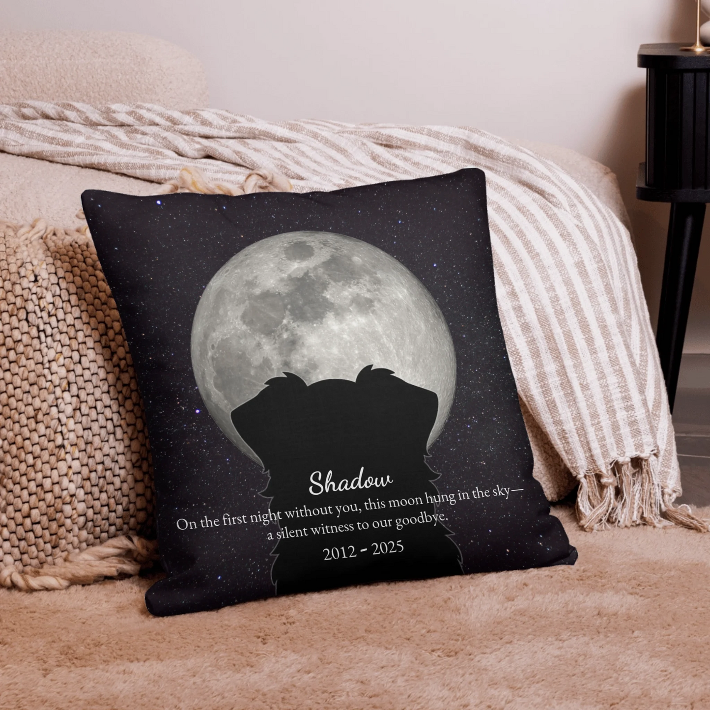 The Last Night Personalized Moon Pillow
