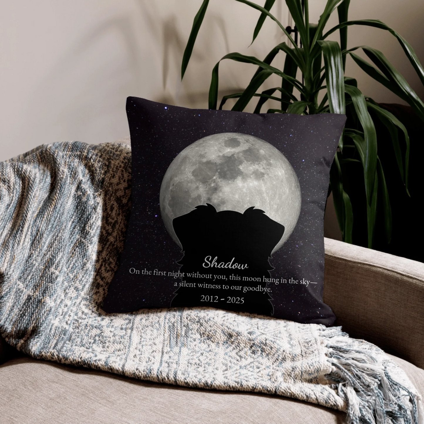The Last Night Personalized Moon Pillow