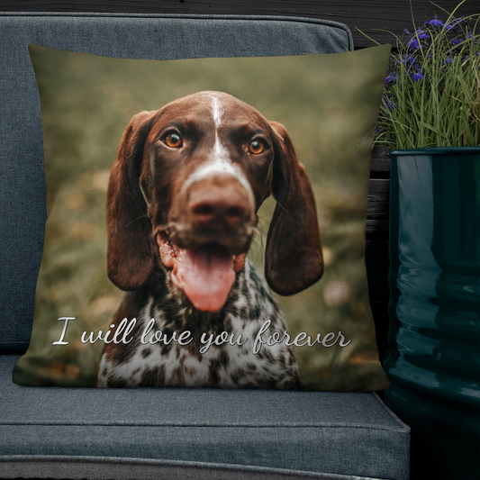 Personalized Pet Memorial Pillow With Custom Phrase