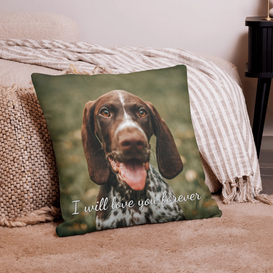 Personalized Pet Memorial Pillow With Custom Phrase