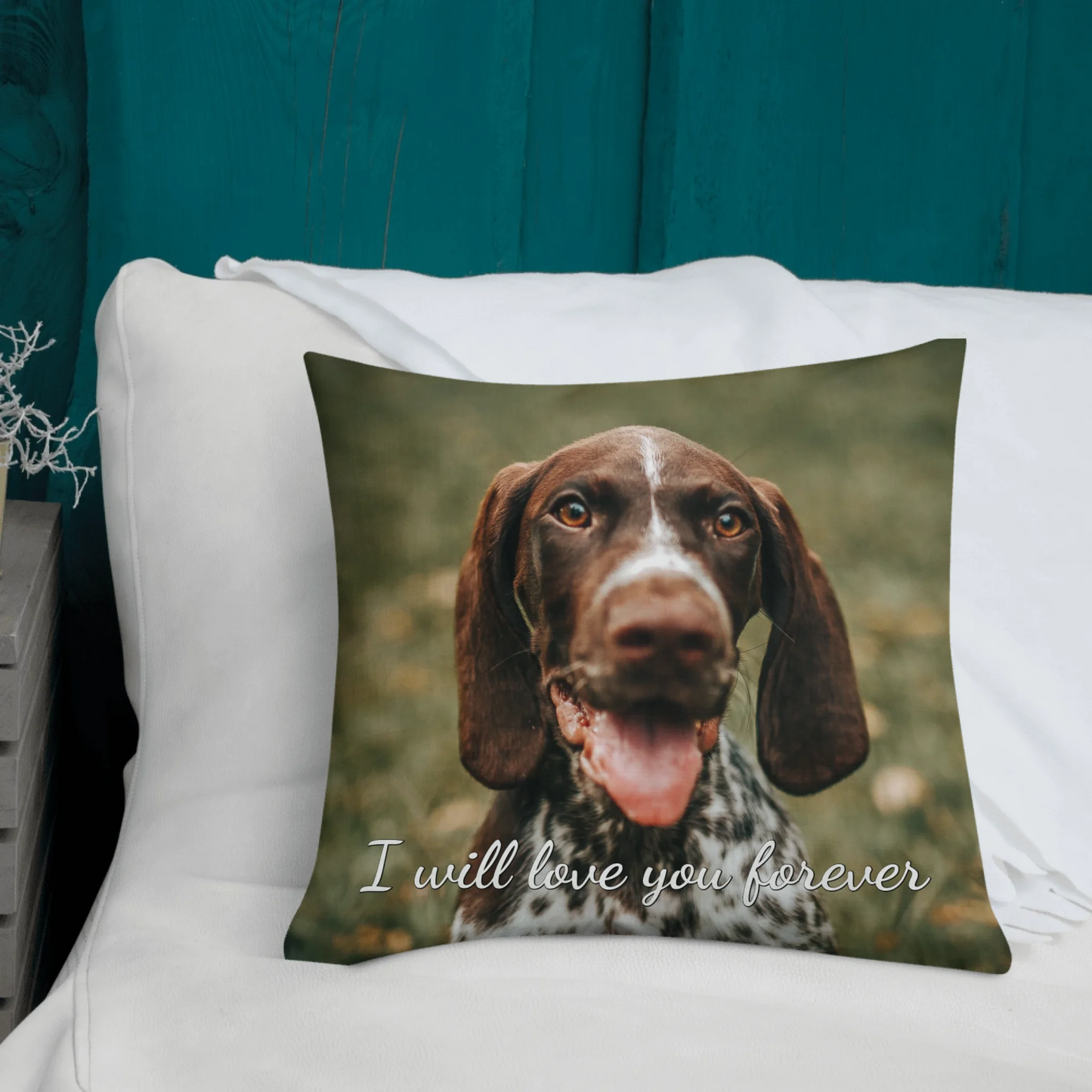 Personalized Pet Memorial Pillow With Custom Phrase