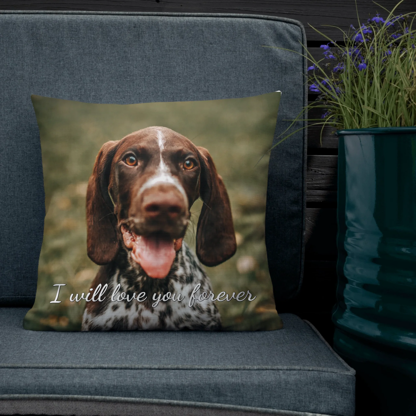 Personalized Pet Memorial Pillow With Custom Phrase