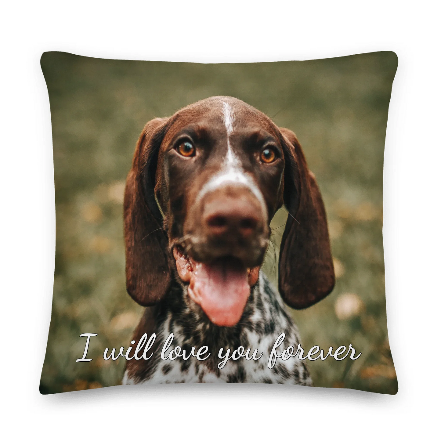 Personalized Pet Memorial Pillow With Custom Phrase